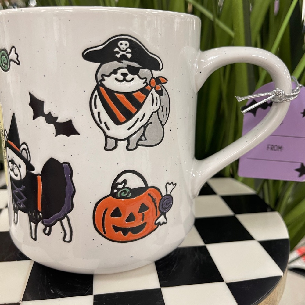 Halloween Dogs Frenchie Husky Corgi Clementine Dogs in Costumes Ceramic NWT